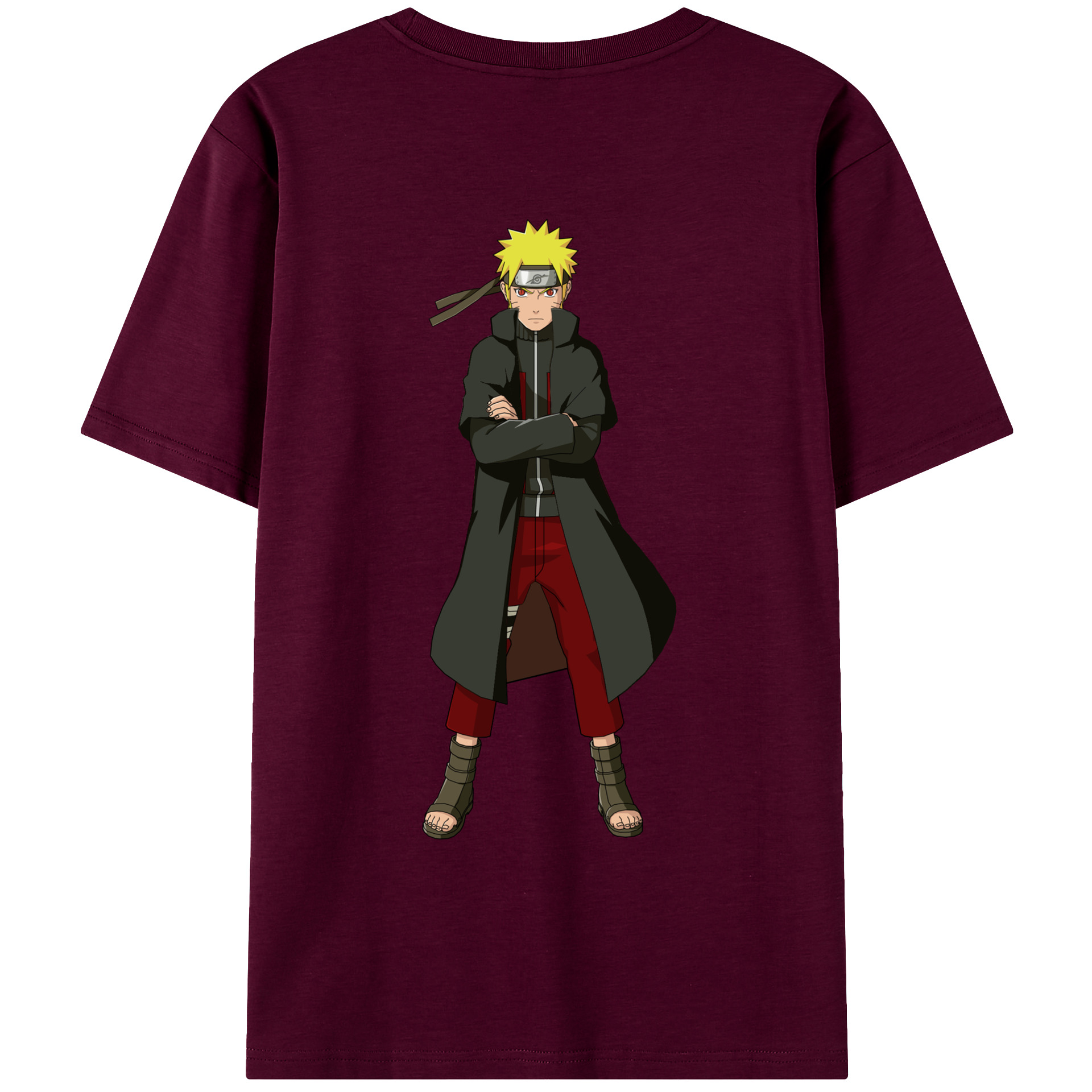 （画像用） NARUTO -ナルト- うずまき ナルト Uzumaki Naruto レディース半袖Tシャツ(バックプリント)